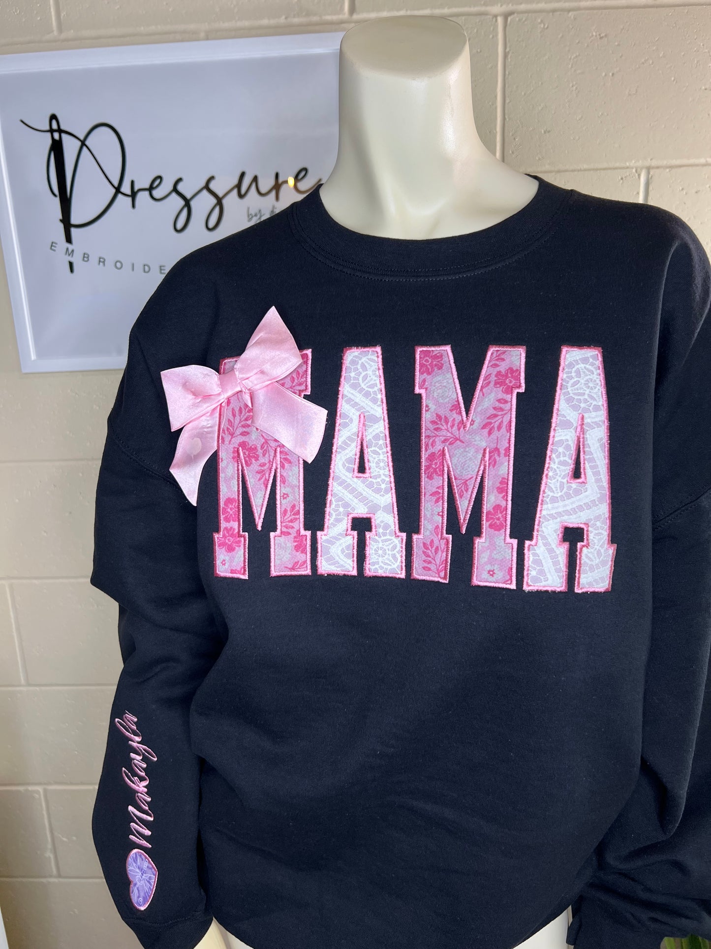Personalized Embroidered Baby Onesie Keepsake Sweatshirt