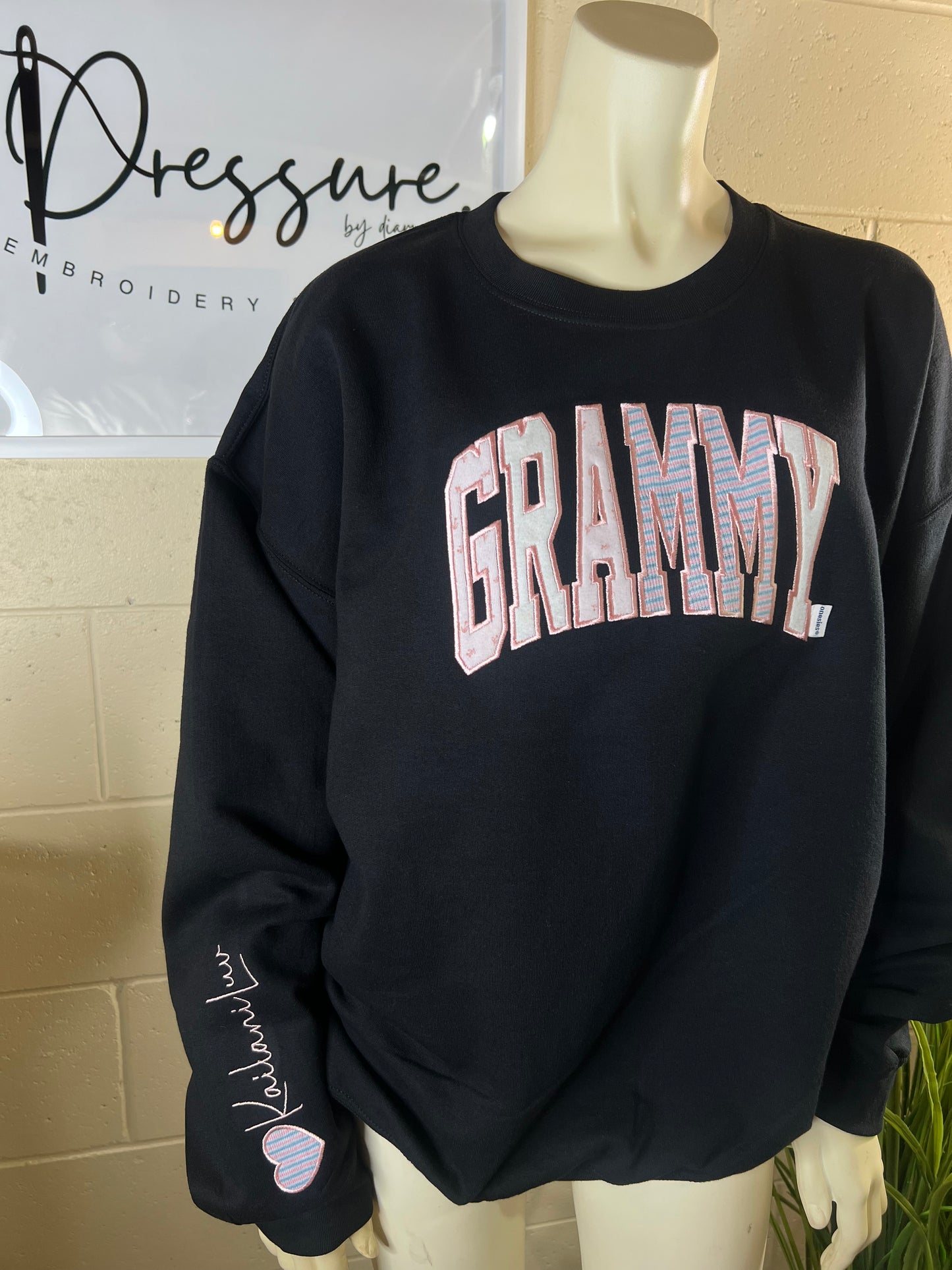 Personalized Embroidered Baby Onesie Keepsake Sweatshirt
