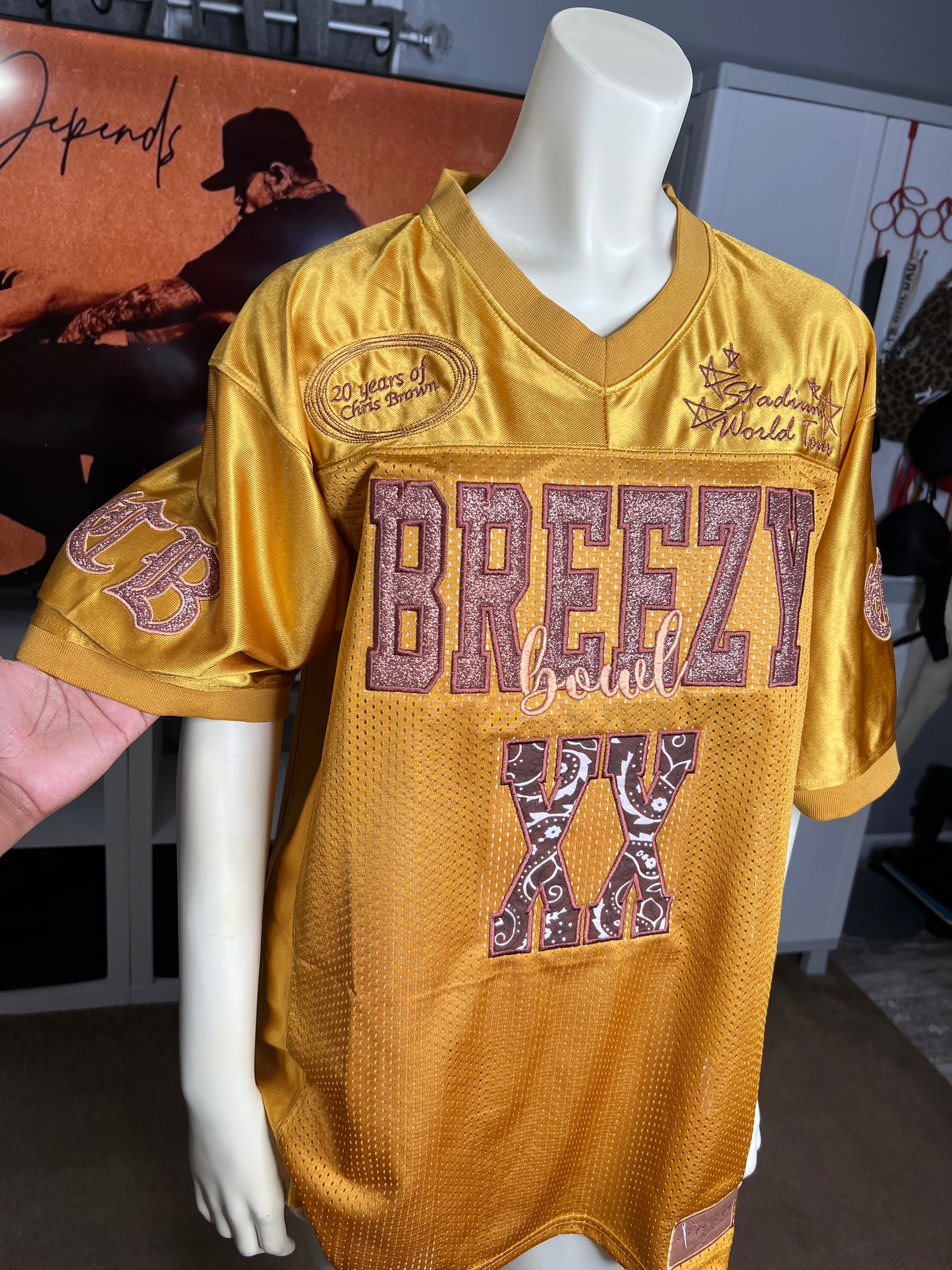 Custom embroidered jersey