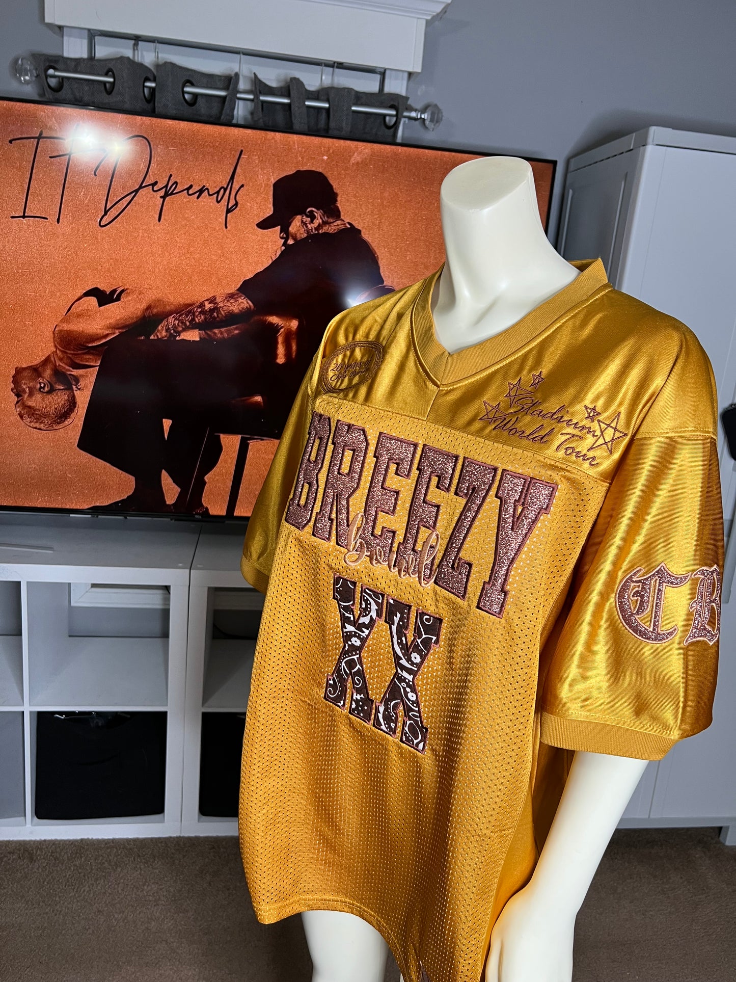 Custom embroidered jersey