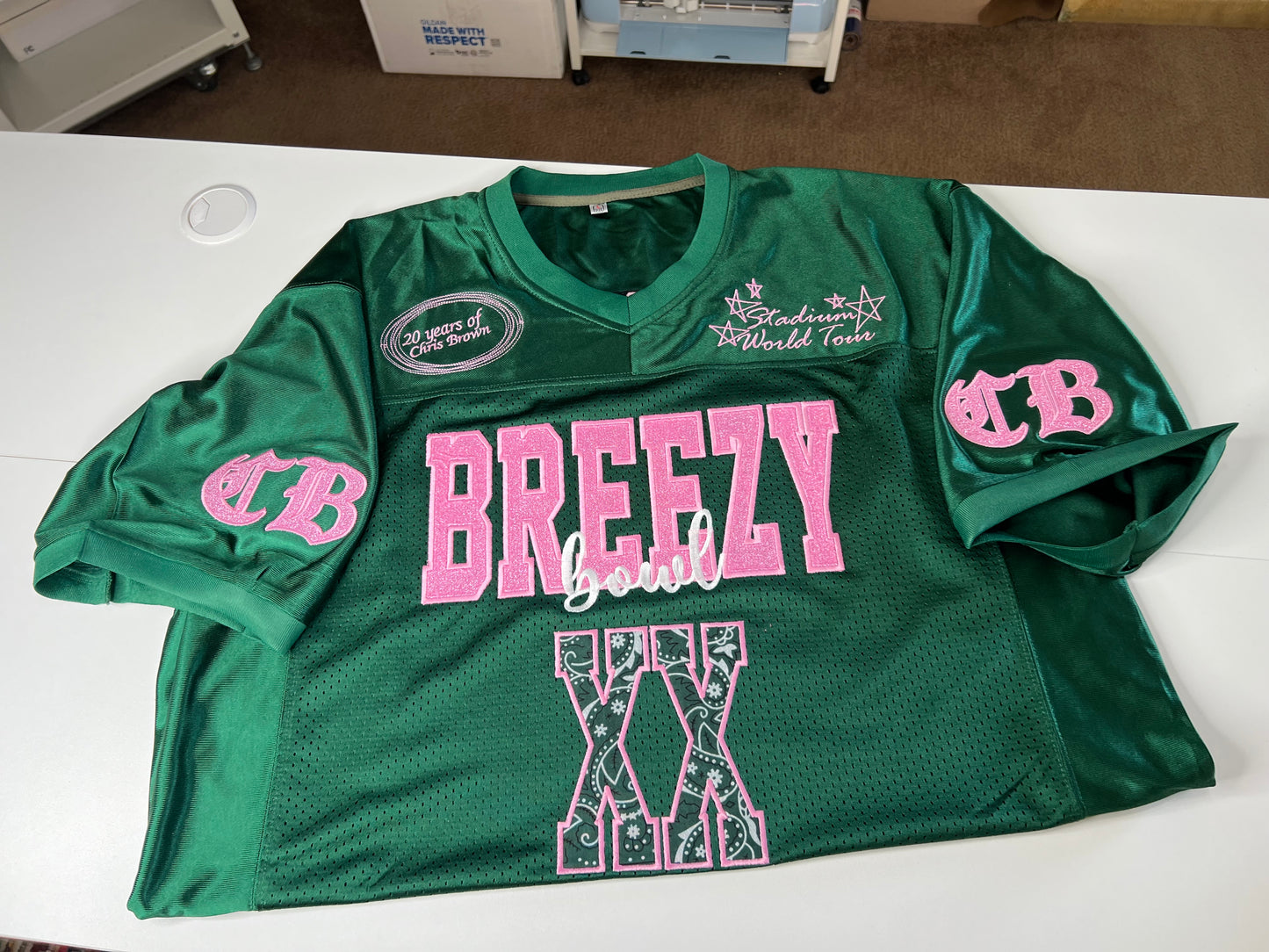 Custom embroidered jersey