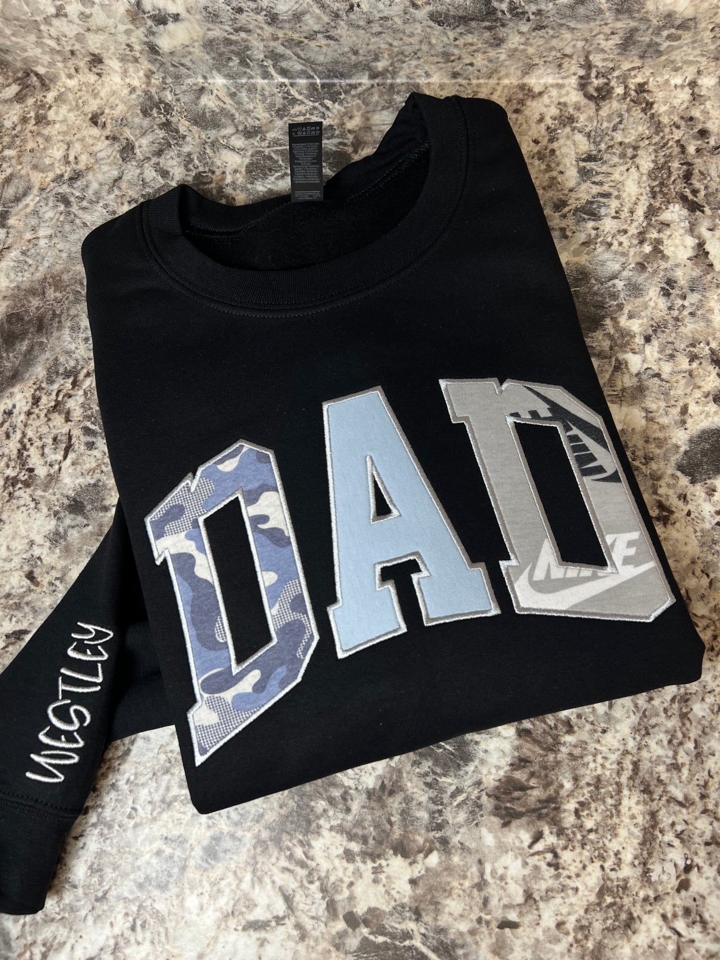 Personalized Embroidered Baby Onesie Keepsake Sweatshirt