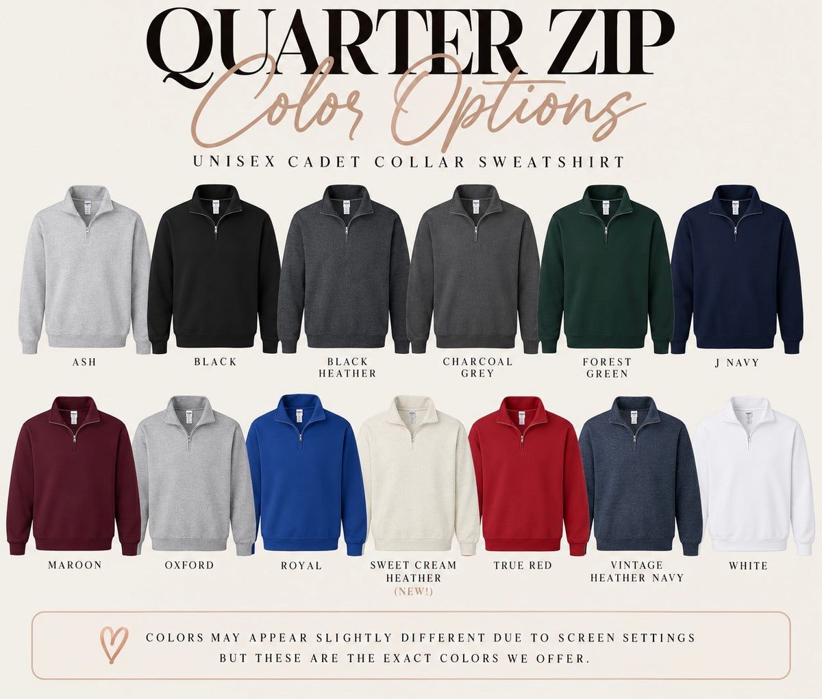 Personalized Embroidered Quarter Zip